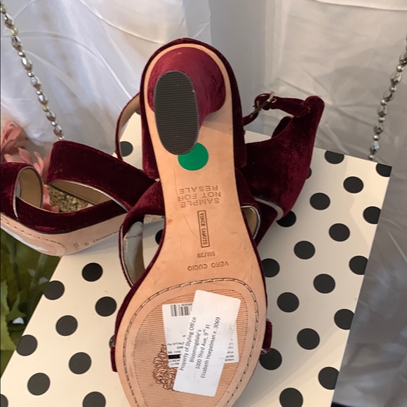 Vince Camuto Burgundy Strappy High Heels for Glamorous Evenings (SZ 9) - Picture 4 of 10